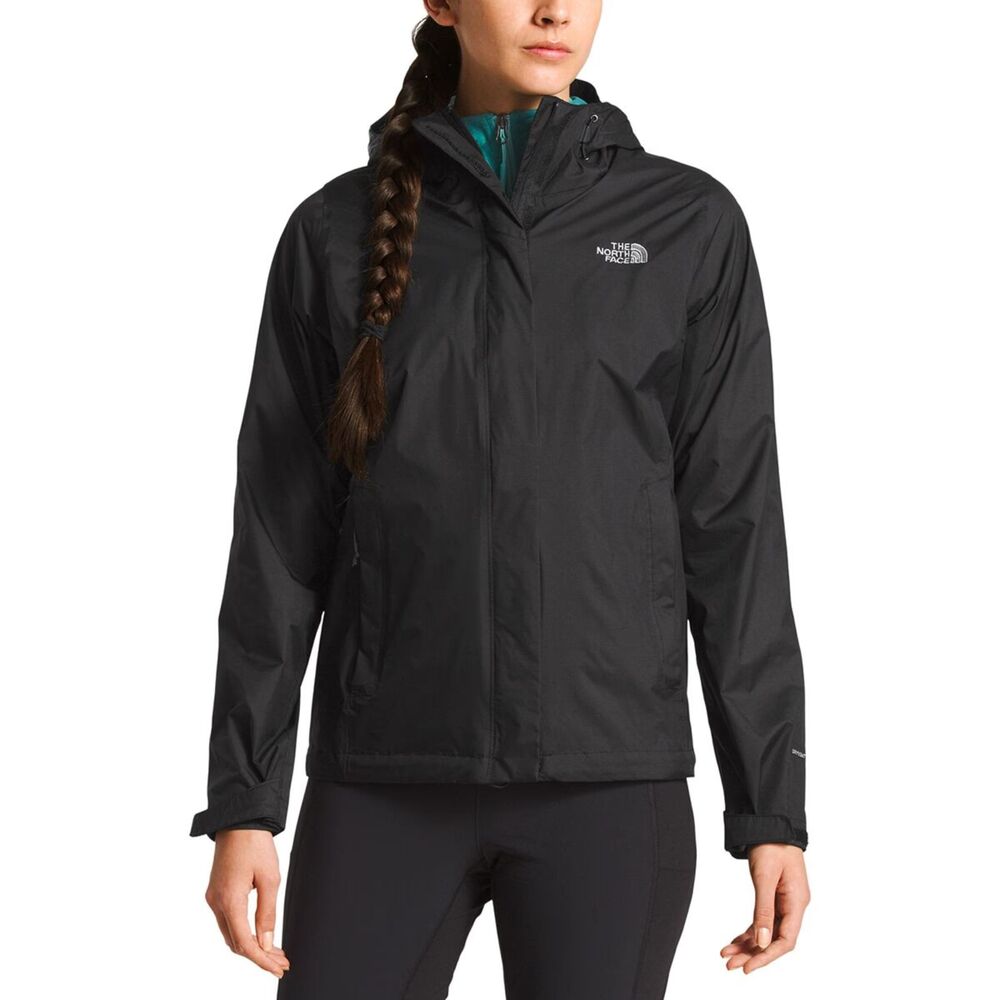 The North Face Resolve 2 Jacket Black Mens Large Waterproof Hooded Rain Shell
